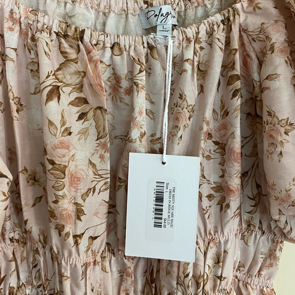 Polagram Floral light Pink Dress large - Picture 4 of 6